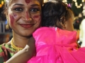 Durga-Puja junge Mutter