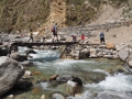 Manaslu-Trek Holzbrücke